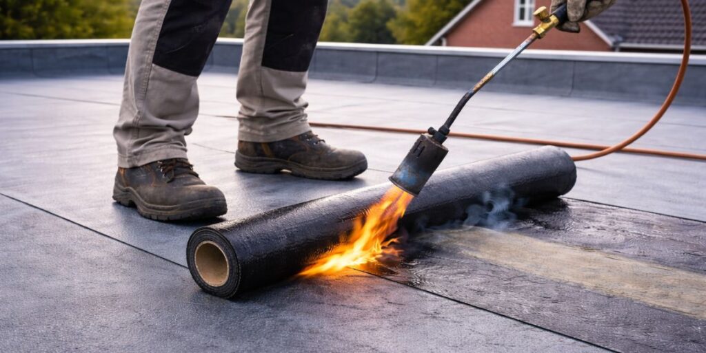 Platdak renovatie in Markelo